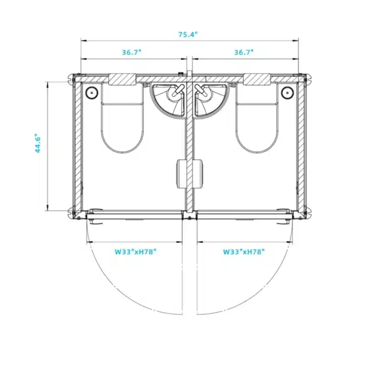 2-Stall Portable Bathroom/Restroom For Sale In Hawaii