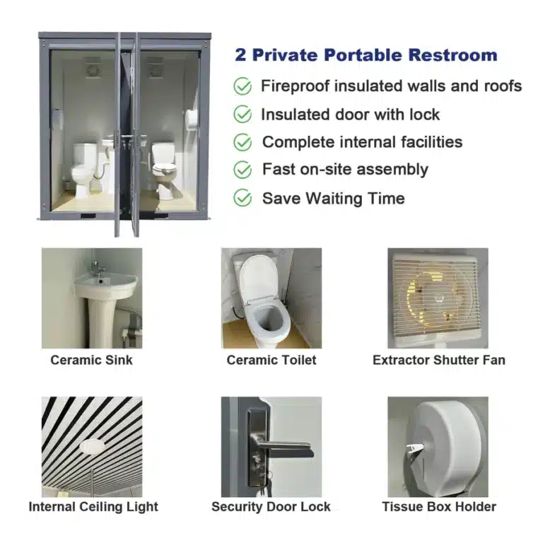 2-Stall Portable Bathroom/Restroom For Sale In Hawaii