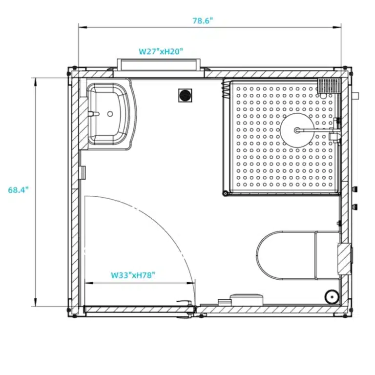 Portable Restroom Toilet and Shower Combo - For Sale In Hawaii