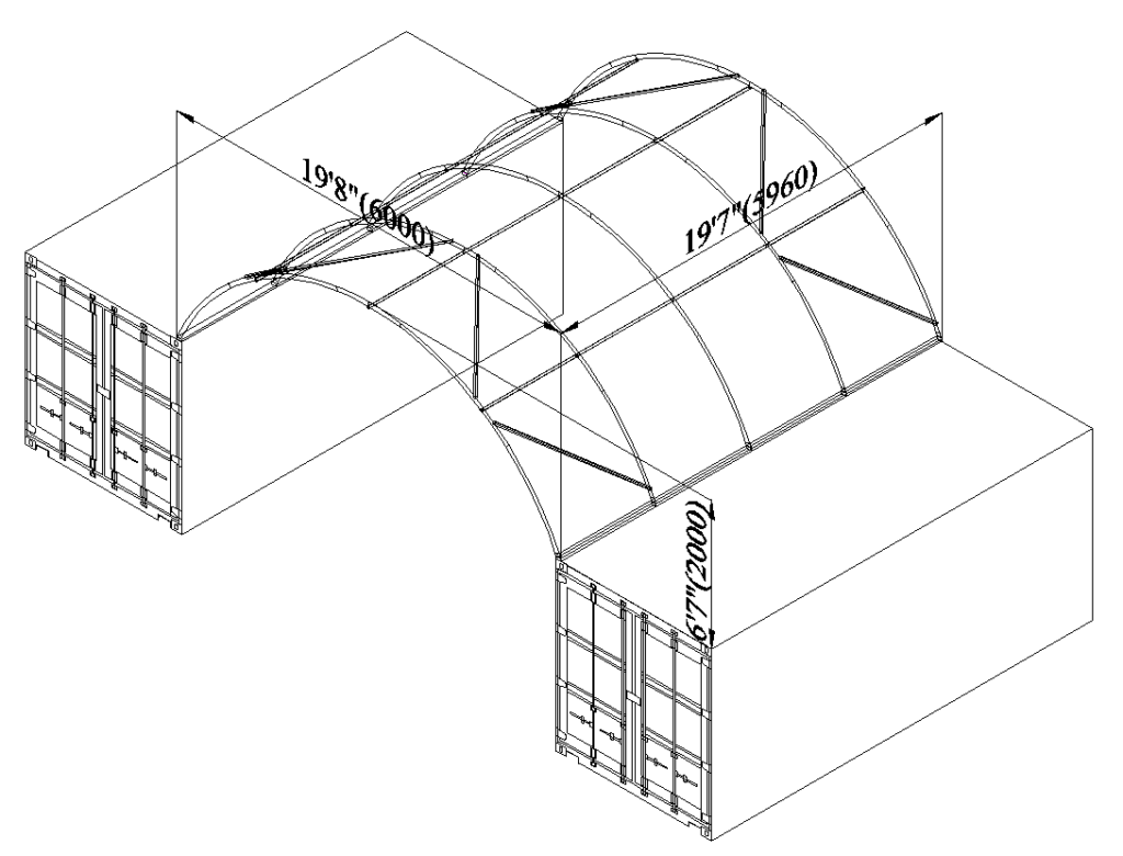 20x20 Container Tent Drawings