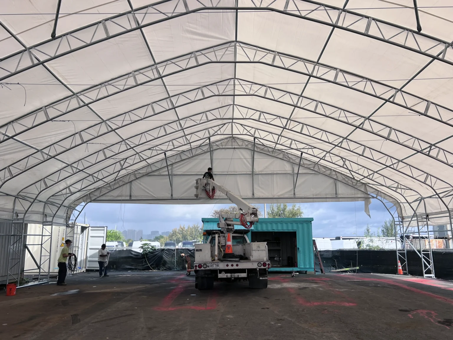 20x40 Container Tent In Hawaii